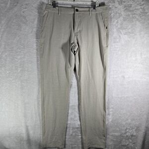Vuori Aim Pants Mens Size 33 Tan Chino Stretch Performance 32” Athletic